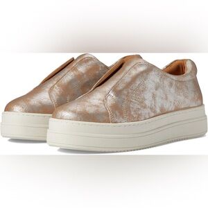 J Slides NYC women’s Noel platform leather sneakers size 7.5